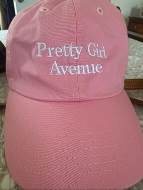 Pretty Girl Avenue Pink Baseball Cap - Embroidered Logo